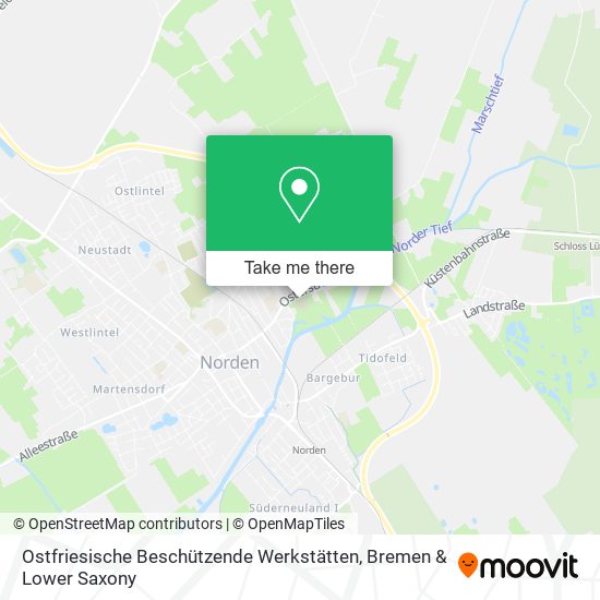 Ostfriesische Beschützende Werkstätten map