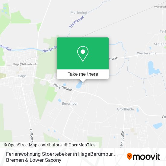 Ferienwohnung Stoertebeker in HageBerumbur .. map