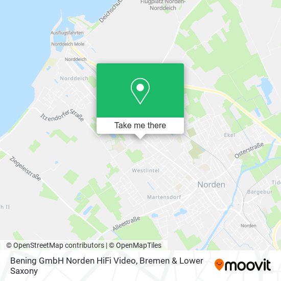 Bening GmbH Norden HiFi Video map