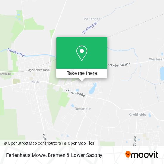 Ferienhaus Möwe map