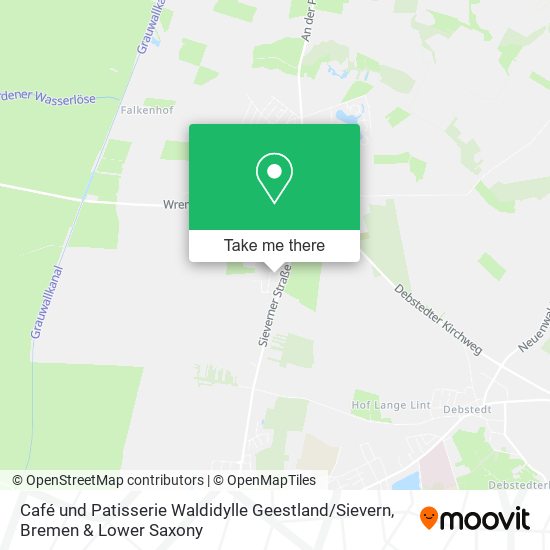 Café und Patisserie Waldidylle Geestland / Sievern map