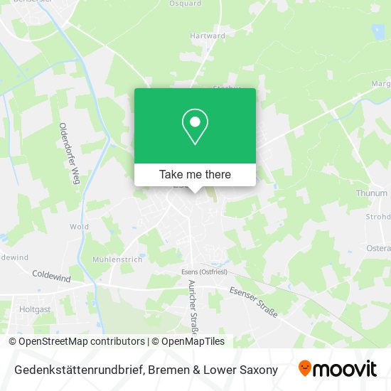 Gedenkstättenrundbrief map