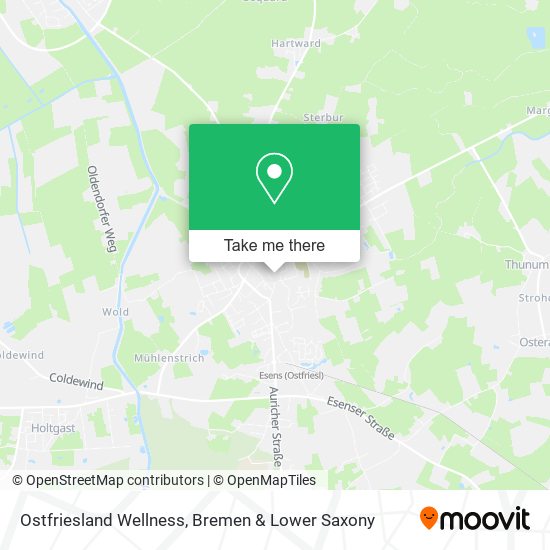 Ostfriesland Wellness map