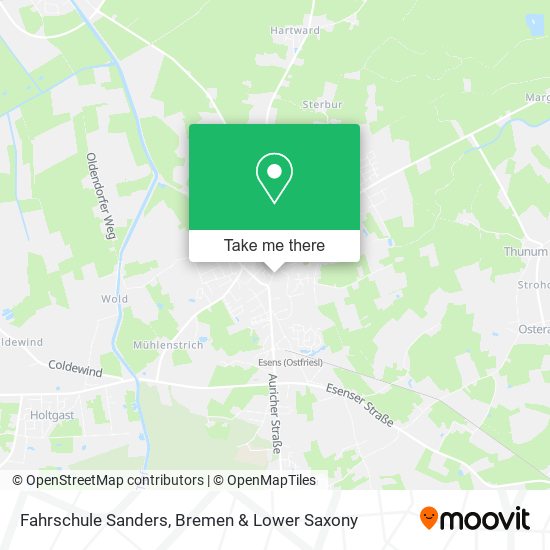 Fahrschule Sanders map