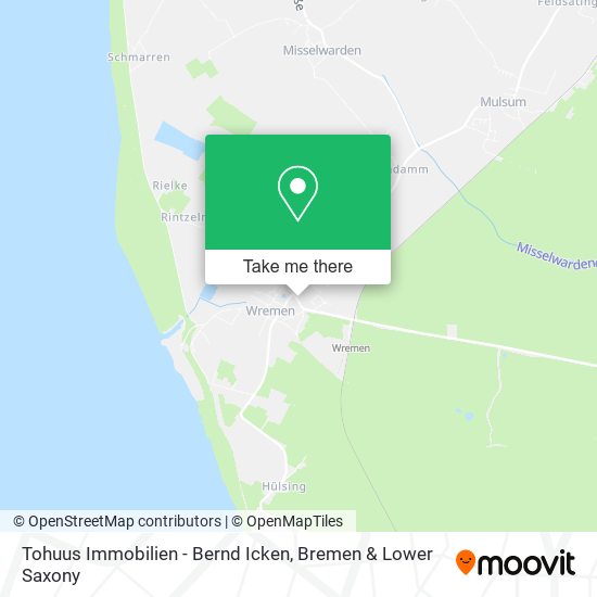 Tohuus Immobilien - Bernd Icken map