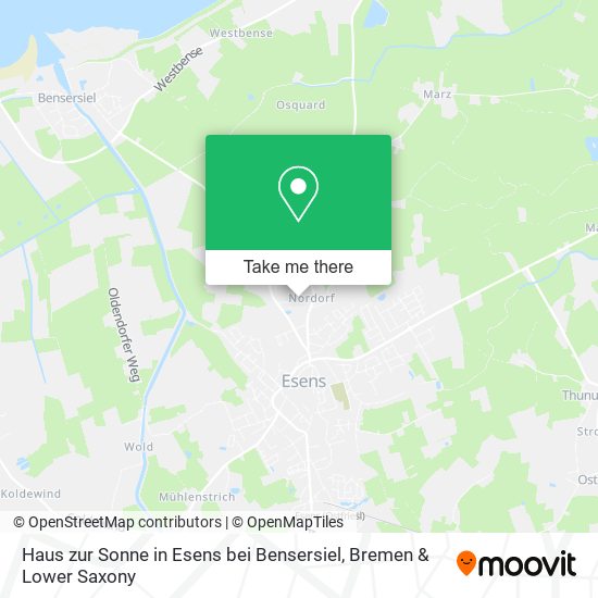 Haus zur Sonne in Esens bei Bensersiel map