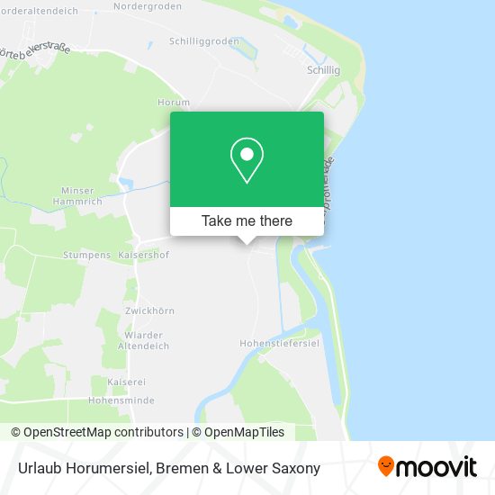 Urlaub Horumersiel map