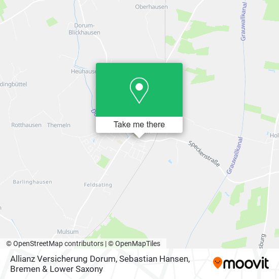 Allianz Versicherung Dorum, Sebastian Hansen map