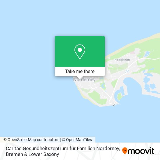 Caritas Gesundheitszentrum für Familien Norderney map