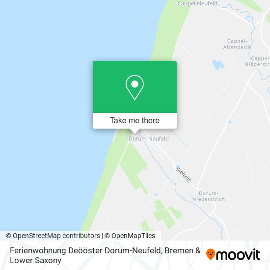 Ferienwohnung Deööster Dorum-Neufeld map
