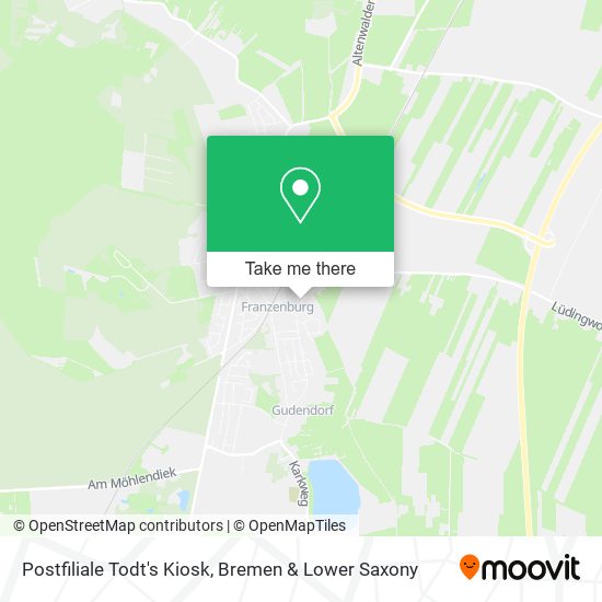 Postfiliale Todt's Kiosk map