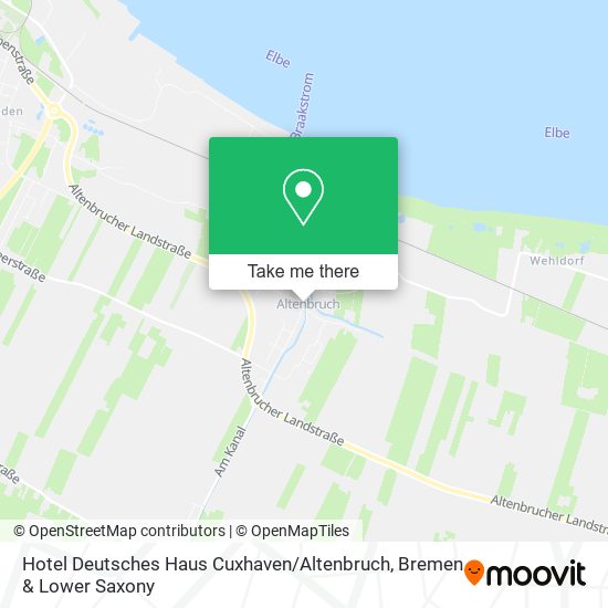 Hotel Deutsches Haus Cuxhaven / Altenbruch map