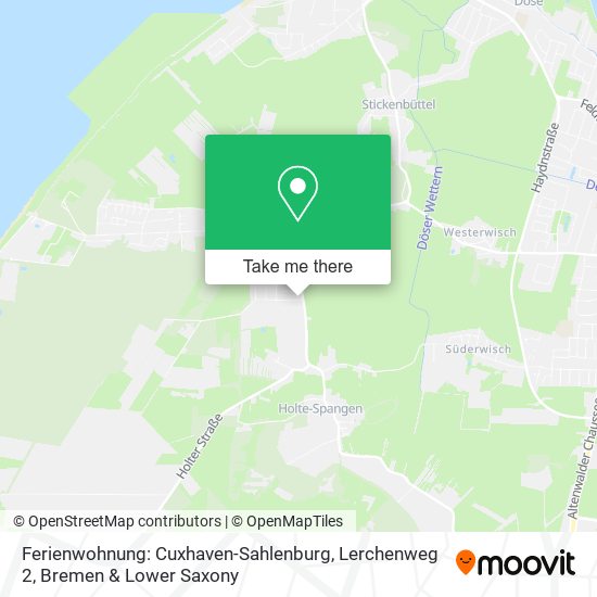 Ferienwohnung: Cuxhaven-Sahlenburg, Lerchenweg 2 map