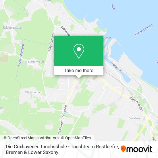 Die Cuxhavener Tauchschule - Tauchteam Restluefre map