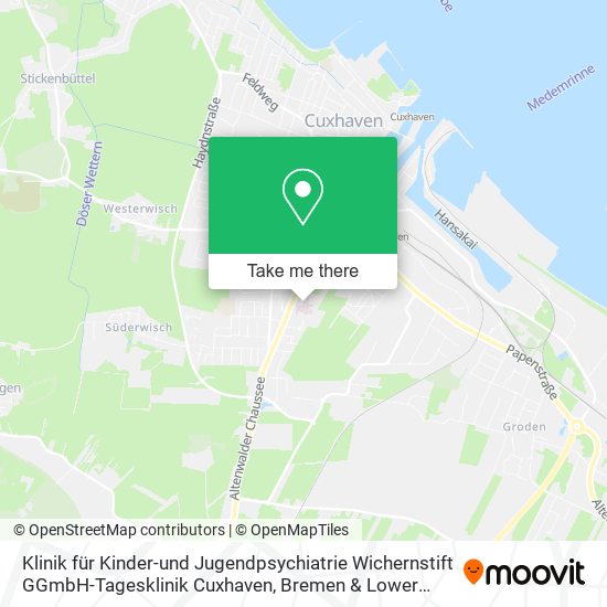Klinik für Kinder-und Jugendpsychiatrie Wichernstift GGmbH-Tagesklinik Cuxhaven map