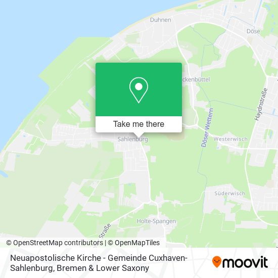Neuapostolische Kirche - Gemeinde Cuxhaven-Sahlenburg map