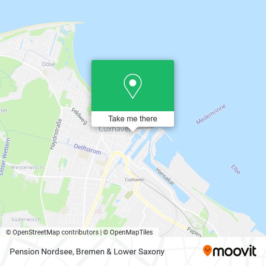 Pension Nordsee map