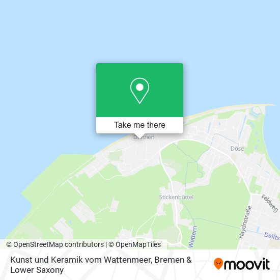 Kunst und Keramik vom Wattenmeer map