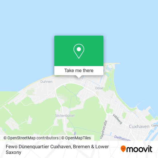 Карта Fewo Dünenquartier Cuxhaven