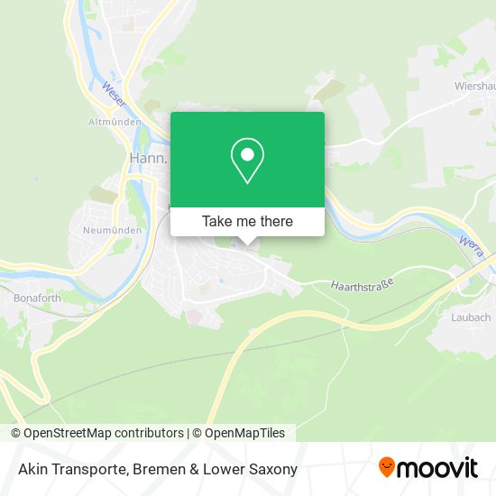 Akin Transporte map