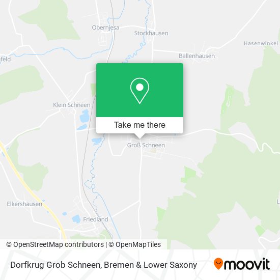 Dorfkrug Grob Schneen map