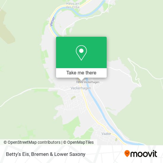 Betty's Eis map