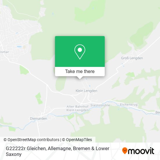 G22222r Gleichen, Allemagne map
