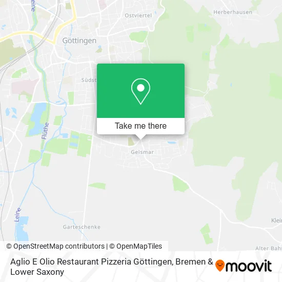 Карта Aglio E Olio Restaurant Pizzeria Göttingen