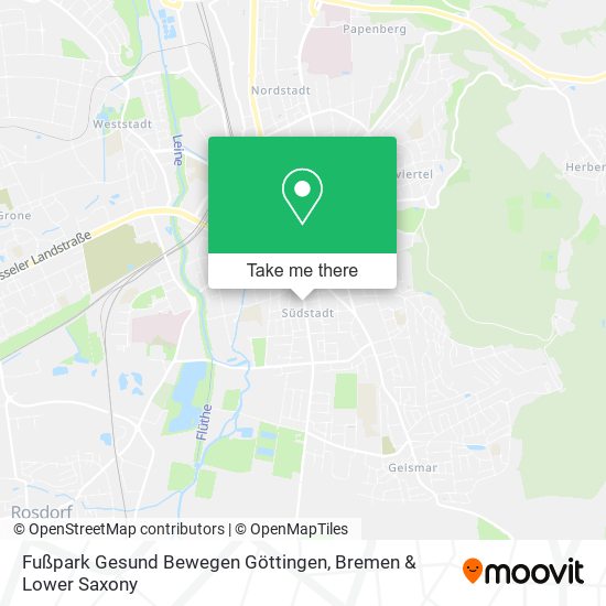 Fußpark Gesund Bewegen Göttingen map