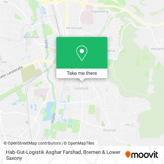 Hab-Gut-Logistik Asghar Farshad map