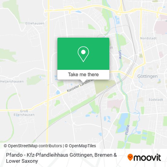 Pfando - Kfz-Pfandleihhaus Göttingen map