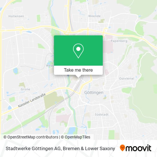 Stadtwerke Göttingen AG map