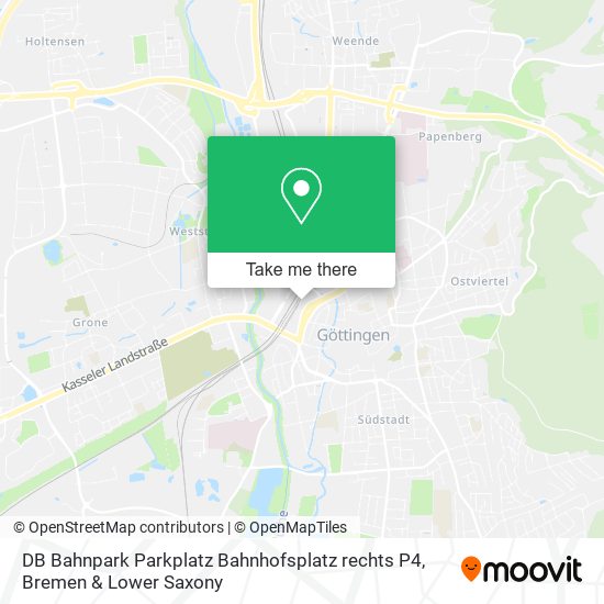 DB Bahnpark Parkplatz Bahnhofsplatz rechts P4 map