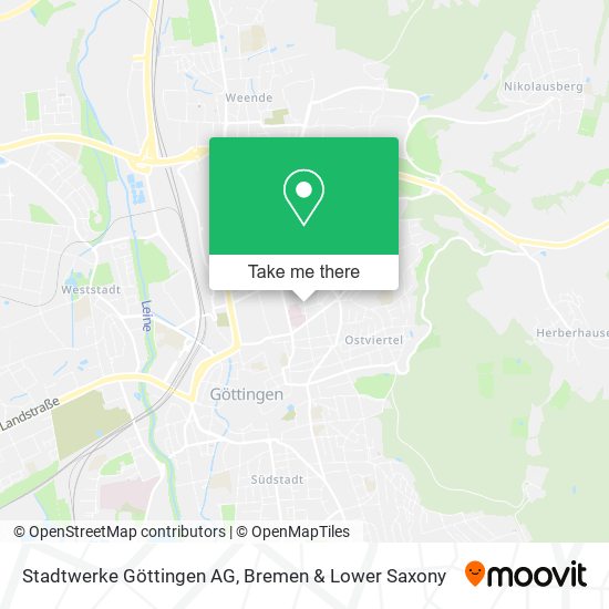 Stadtwerke Göttingen AG map