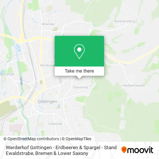 Werderhof Gottingen - Erdbeeren & Spargel - Stand Ewaldstrabe map