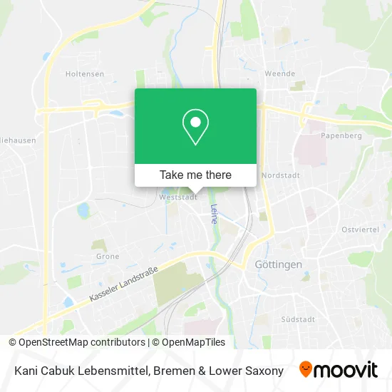 Карта Kani Cabuk Lebensmittel