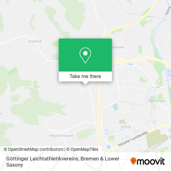 Göttinger Leichtathletikvereins map