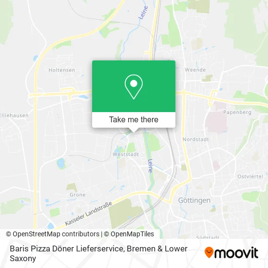 Карта Baris Pizza Döner Lieferservice