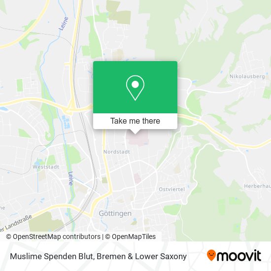Muslime Spenden Blut map