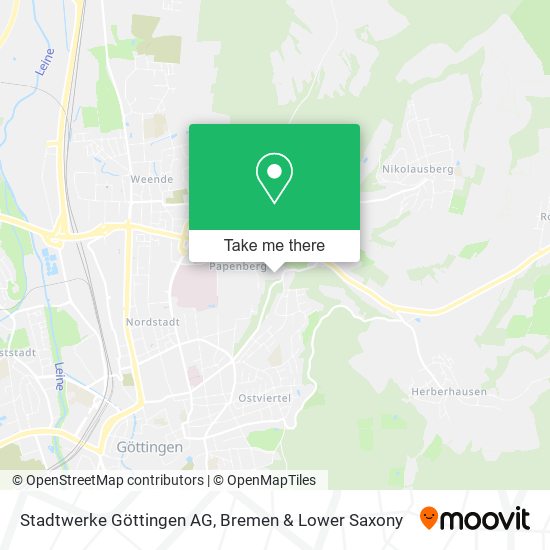 Stadtwerke Göttingen AG map