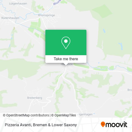 Pizzeria Avanti map