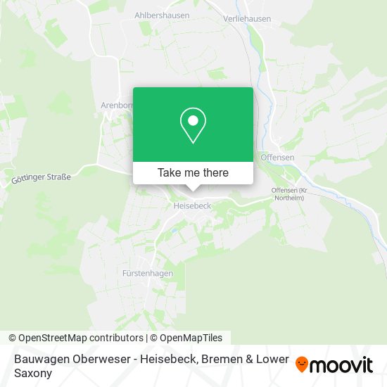 Bauwagen Oberweser - Heisebeck map