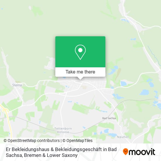 Er Bekleidungshaus & Bekleidungsgeschäft in Bad Sachsa map