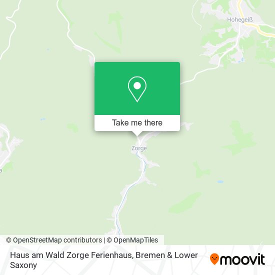 Haus am Wald Zorge Ferienhaus map