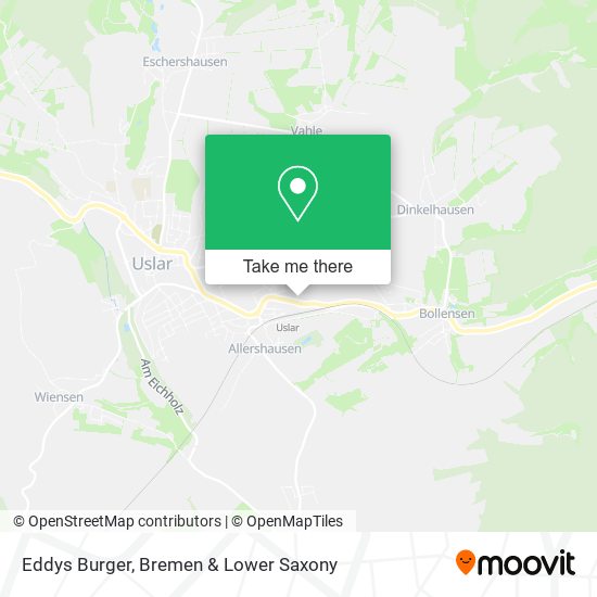 Eddys Burger map