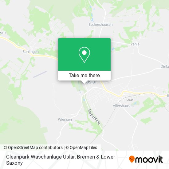 Cleanpark Waschanlage Uslar map