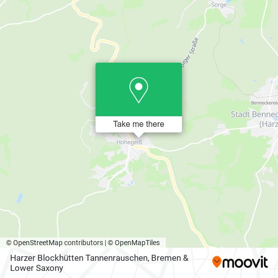 Harzer Blockhütten Tannenrauschen map