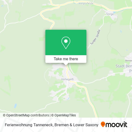 Ferienwohnung Tanneneck map