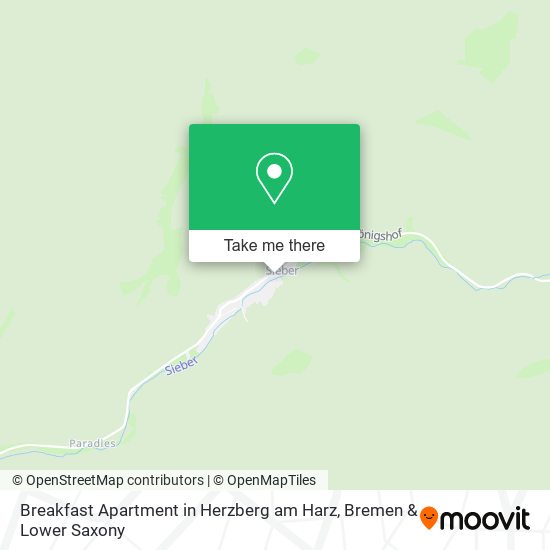 Breakfast Apartment in Herzberg am Harz map