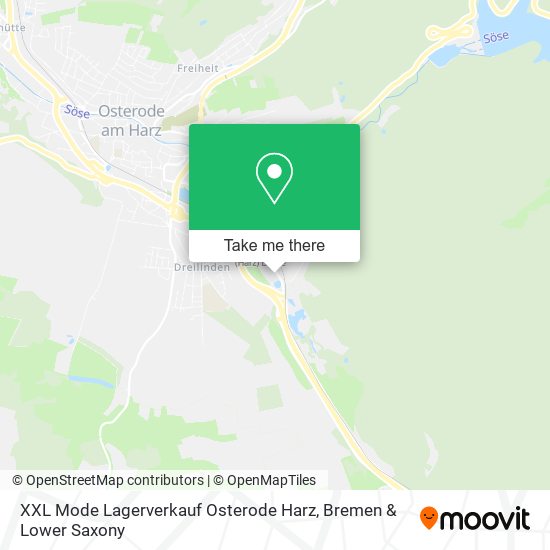 XXL Mode Lagerverkauf Osterode Harz map